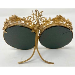 Antique French Louis XV Style Bronze D'oré Double-Oval Picture Frame, Circa 1890