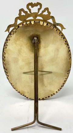 Antique French Louis XV Style Bronze D'oré Oval Picture Frame, Circa 1890