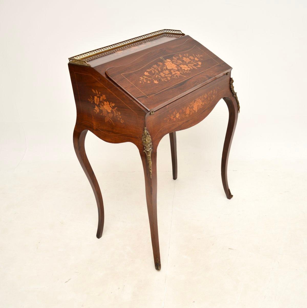 Late 19th Century Antique French Louis XV Style Bureau For Sale