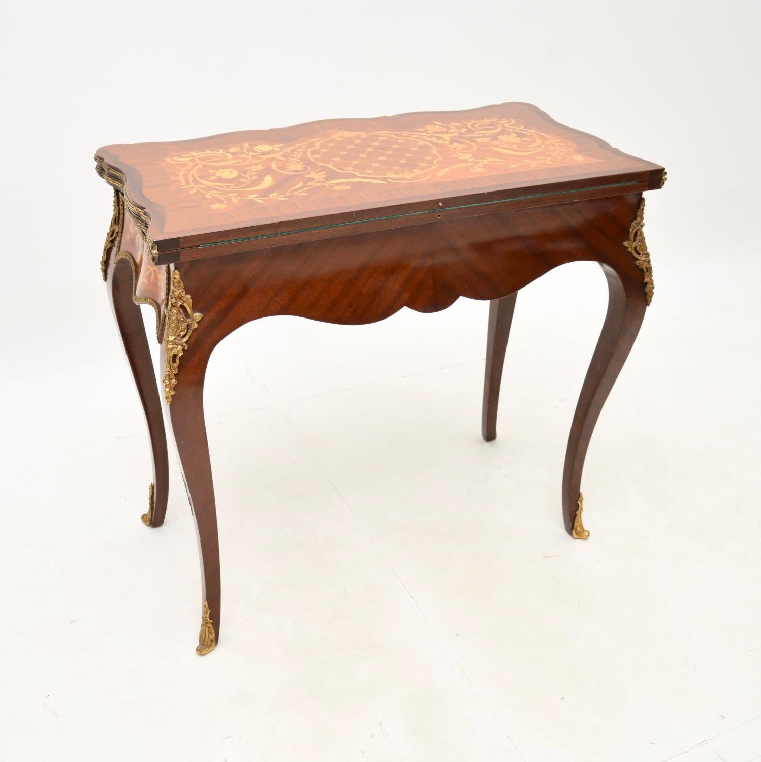 Antique French Louis XV Style Card / Console Table In Good Condition For Sale In London, GB