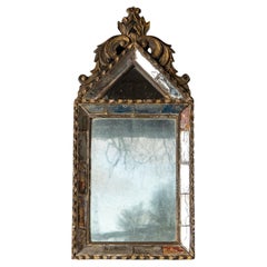Antique French Louis XV Style Carved Giltwood Wall Mirror, 19th Century