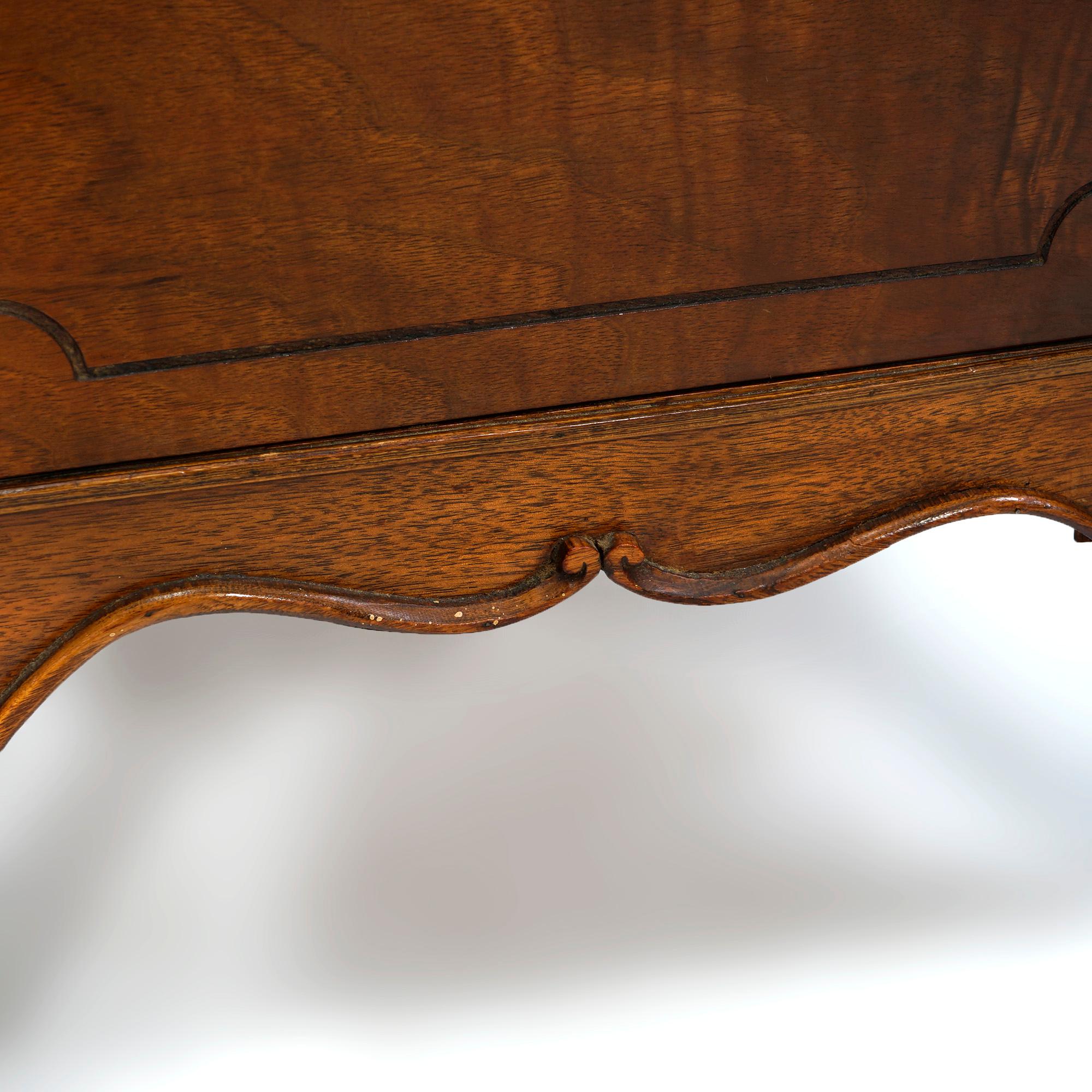 Antique French Louis XV Style Carved Mahogany Side Stand Circa 1930 For Sale 8
