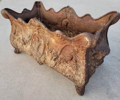 Antique French Louis XV Style Cast Iron Jardiniere