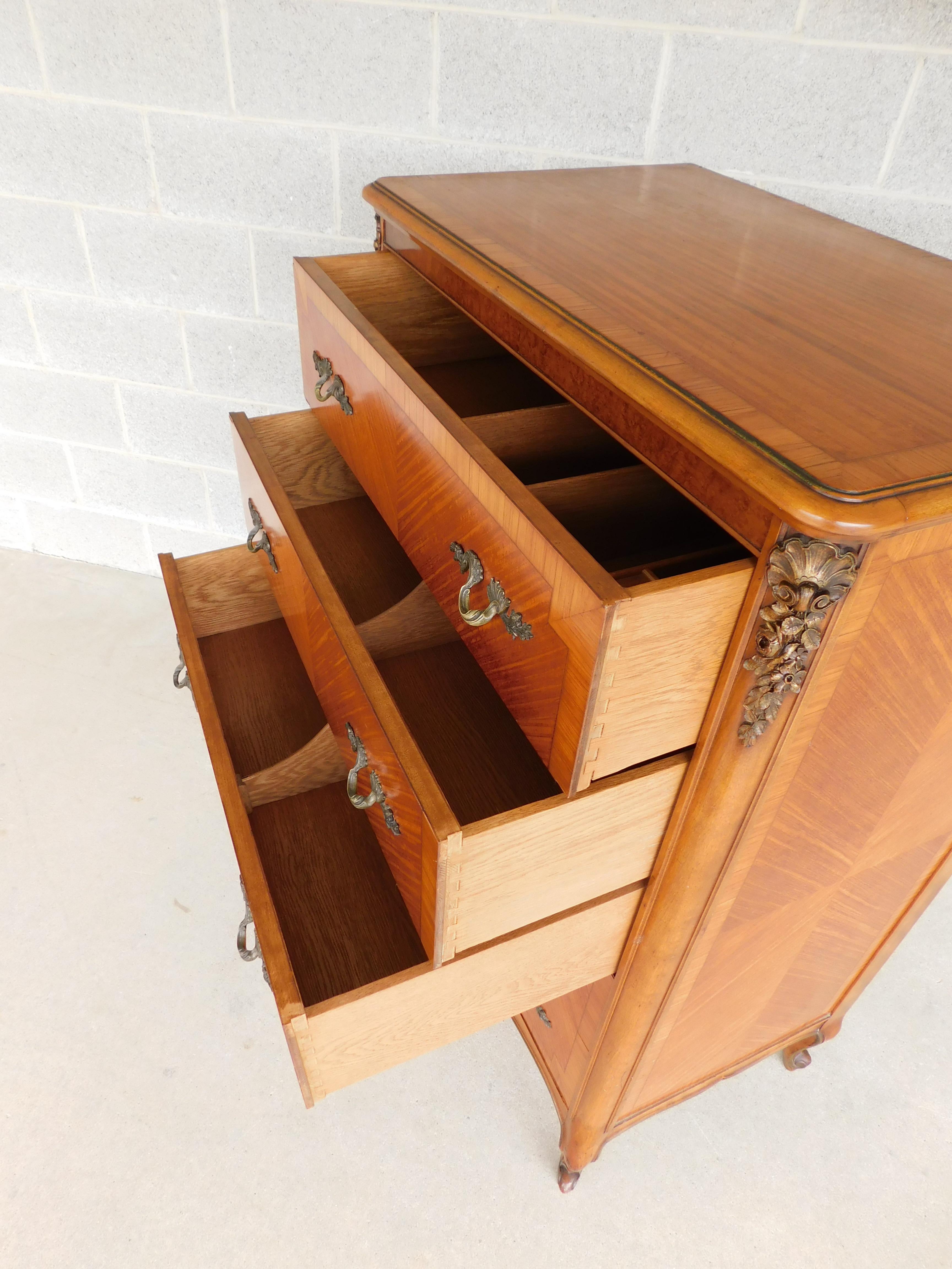 Antique French Louis XV Style Chest by Bethlehem Furniture 13