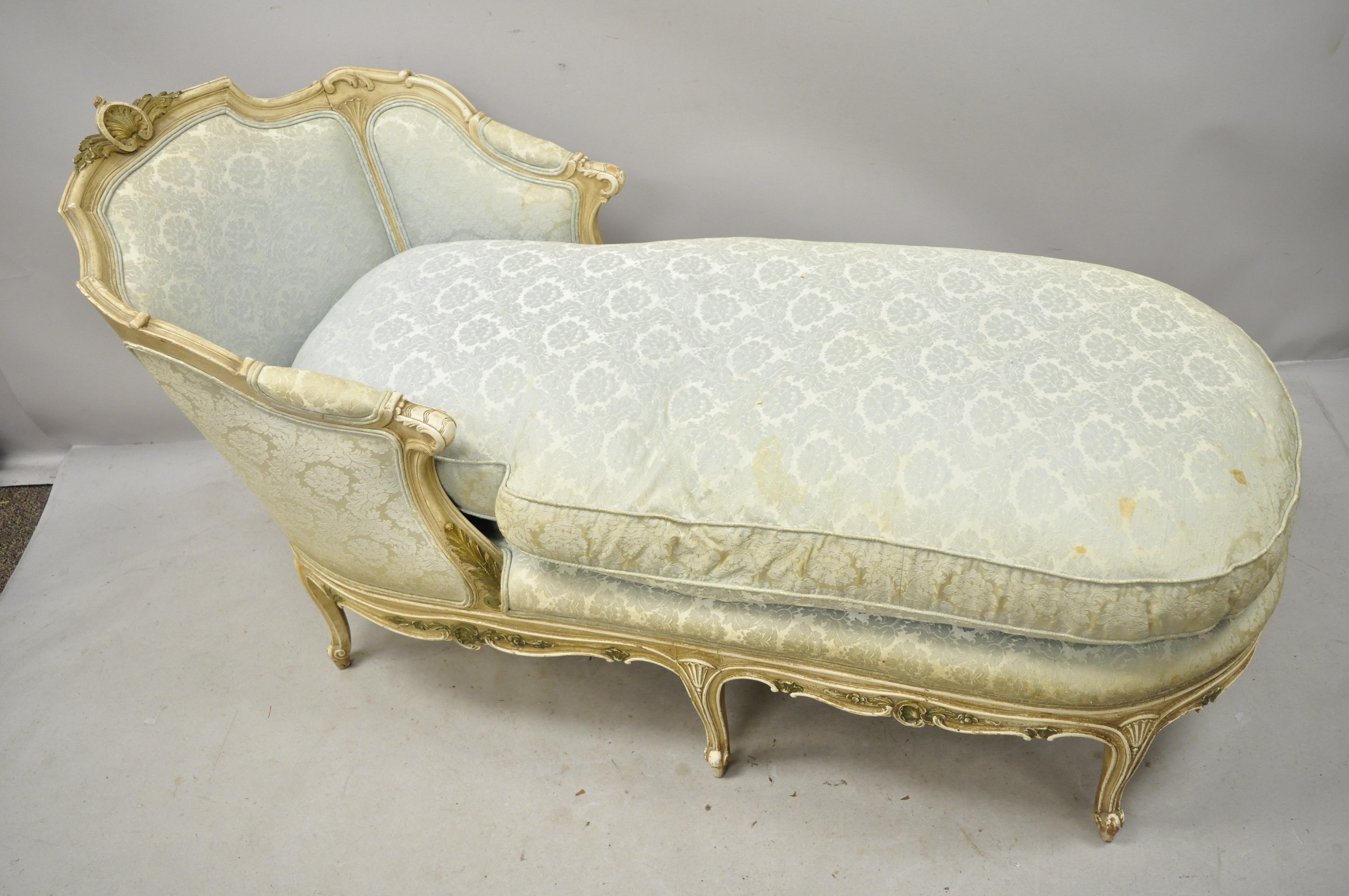 antique french chaise lounge