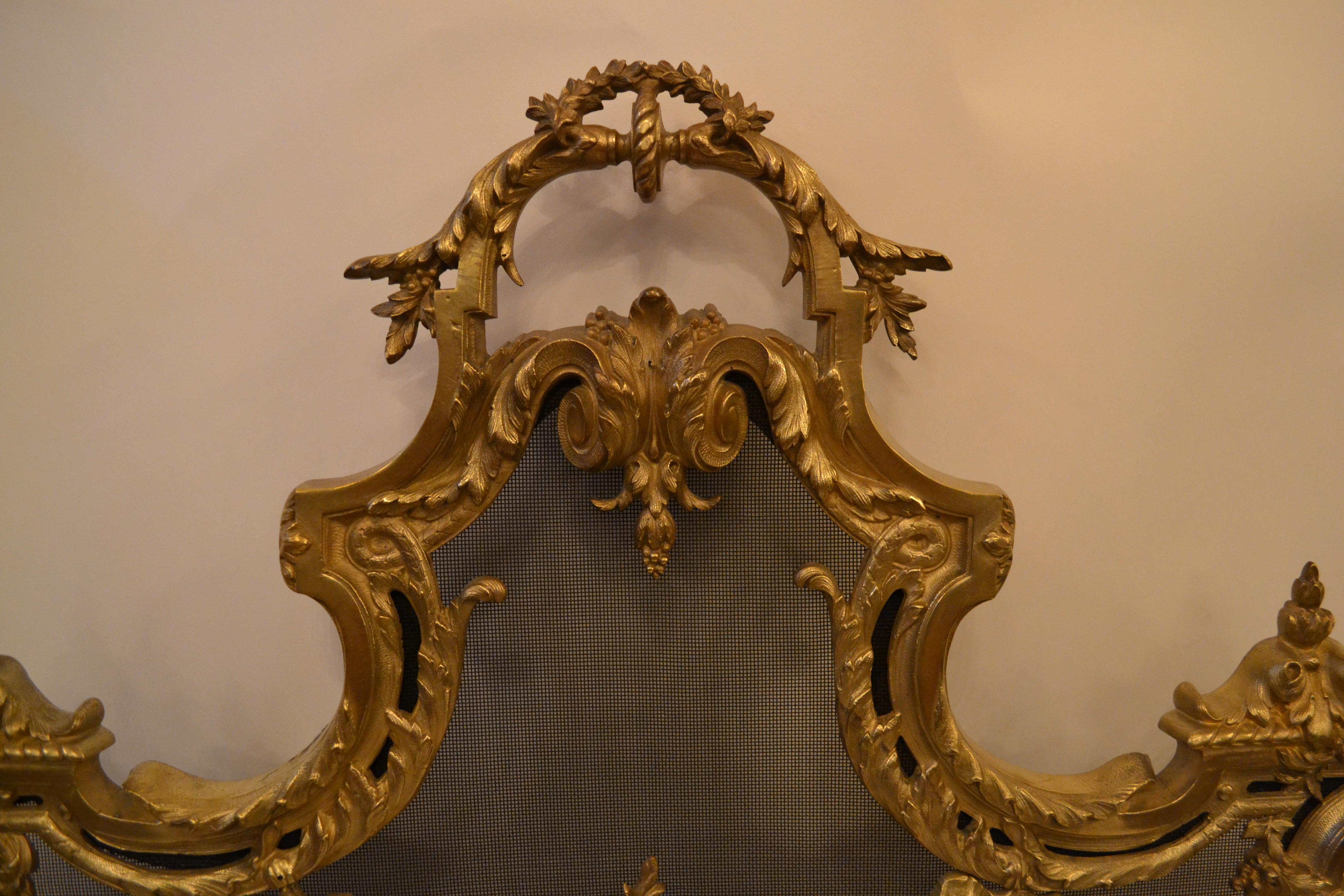 A firescreen worthy of the Louis XV style, and sure to please.