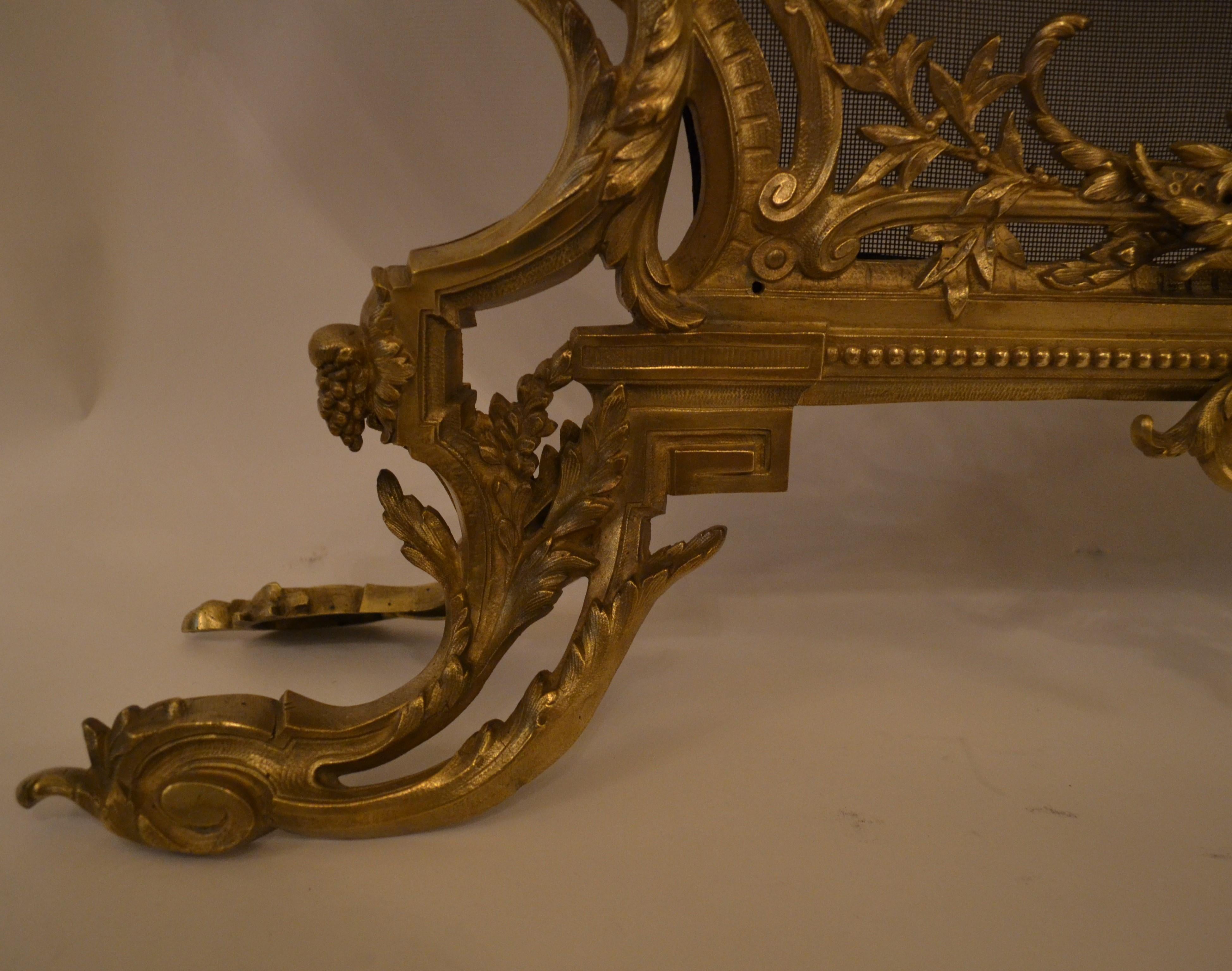 Antique French Louis XV Style Firescreen 1
