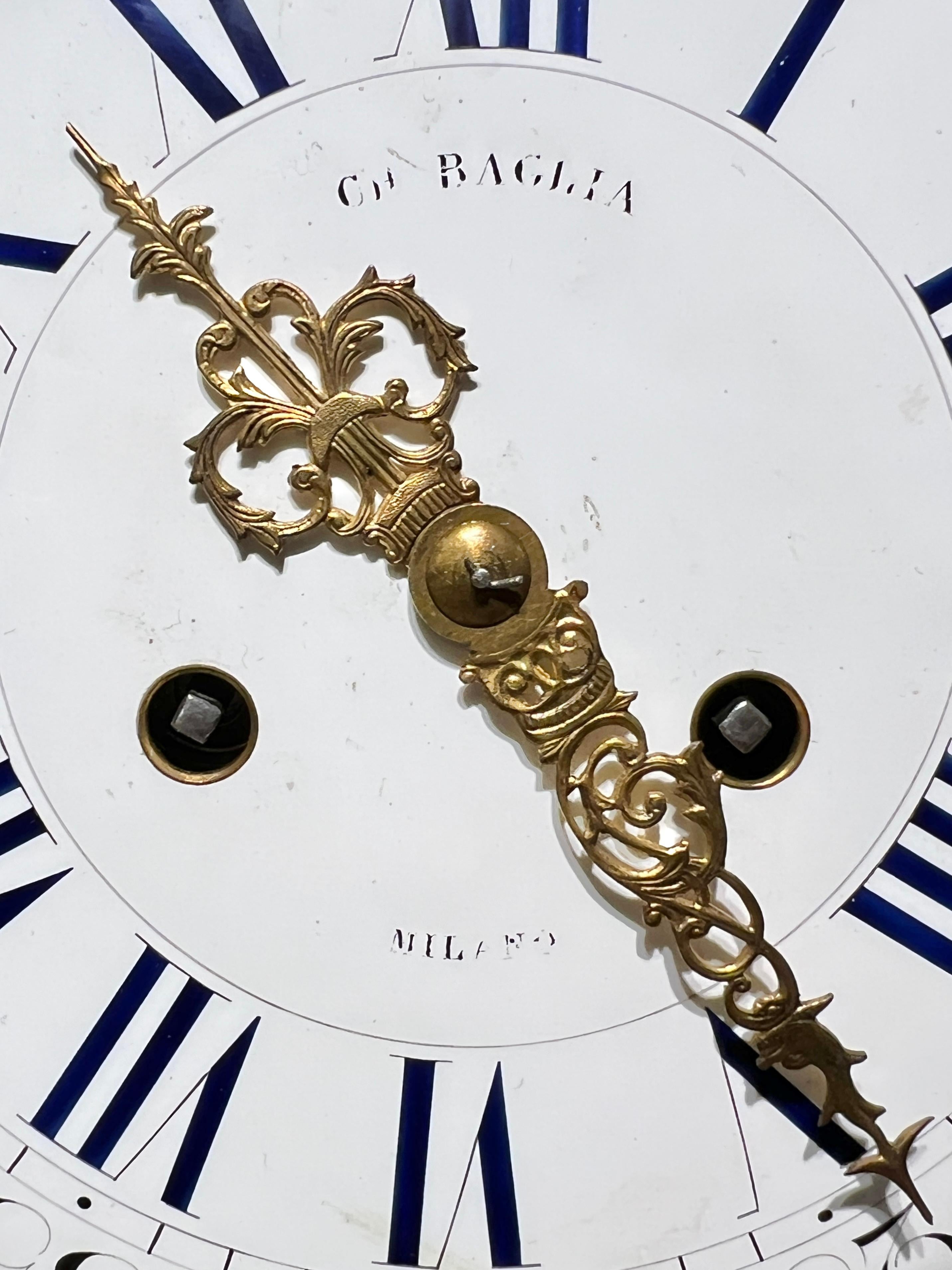 Antique French Louis XV Style Gilt Bronze Mantel Clock For Sale 3