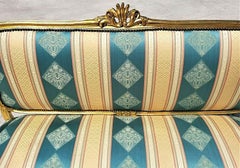 Antique French Louis XV Style Gilt Sofa (Divano dorato)