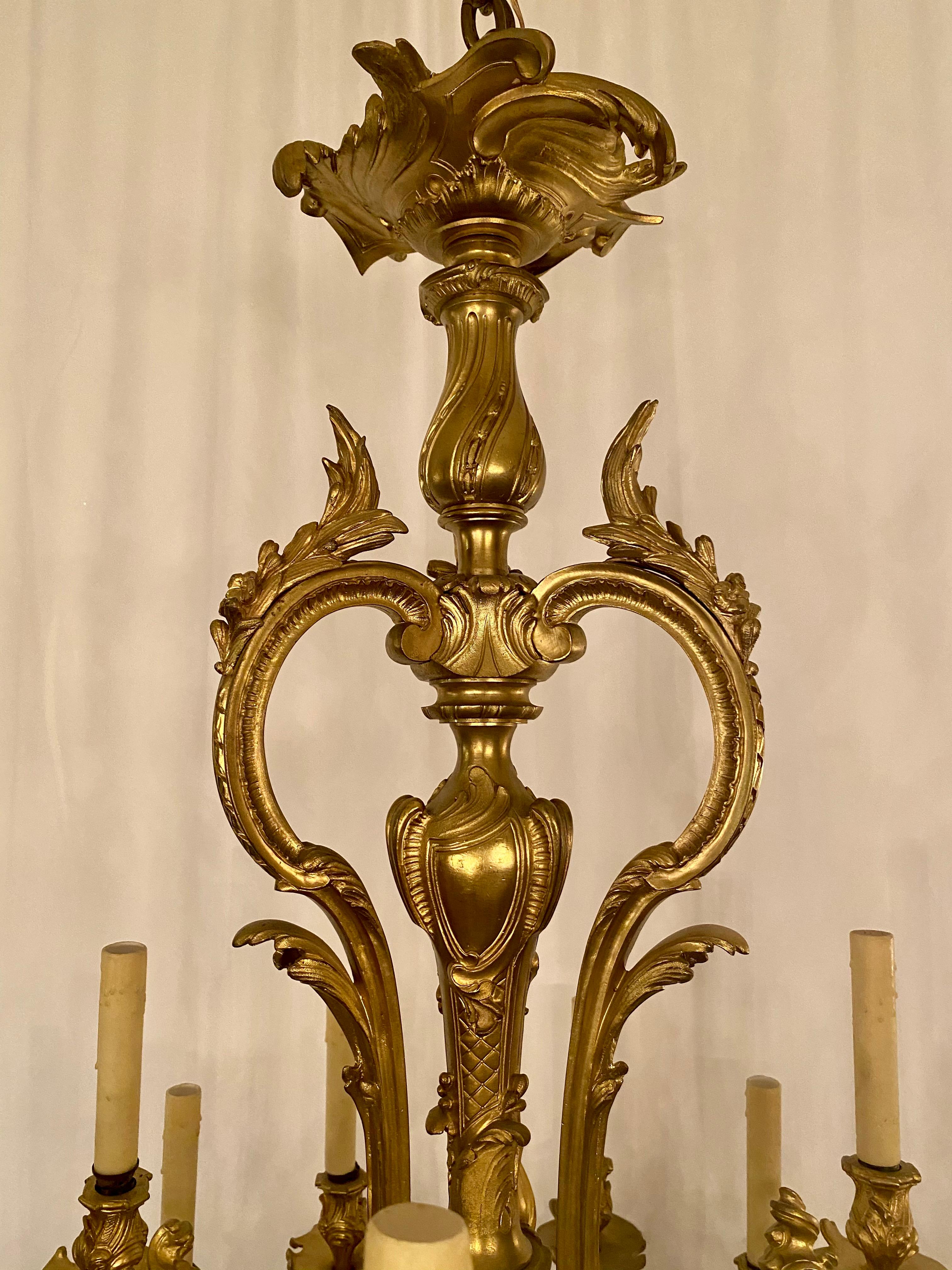gold and bronze chandelier