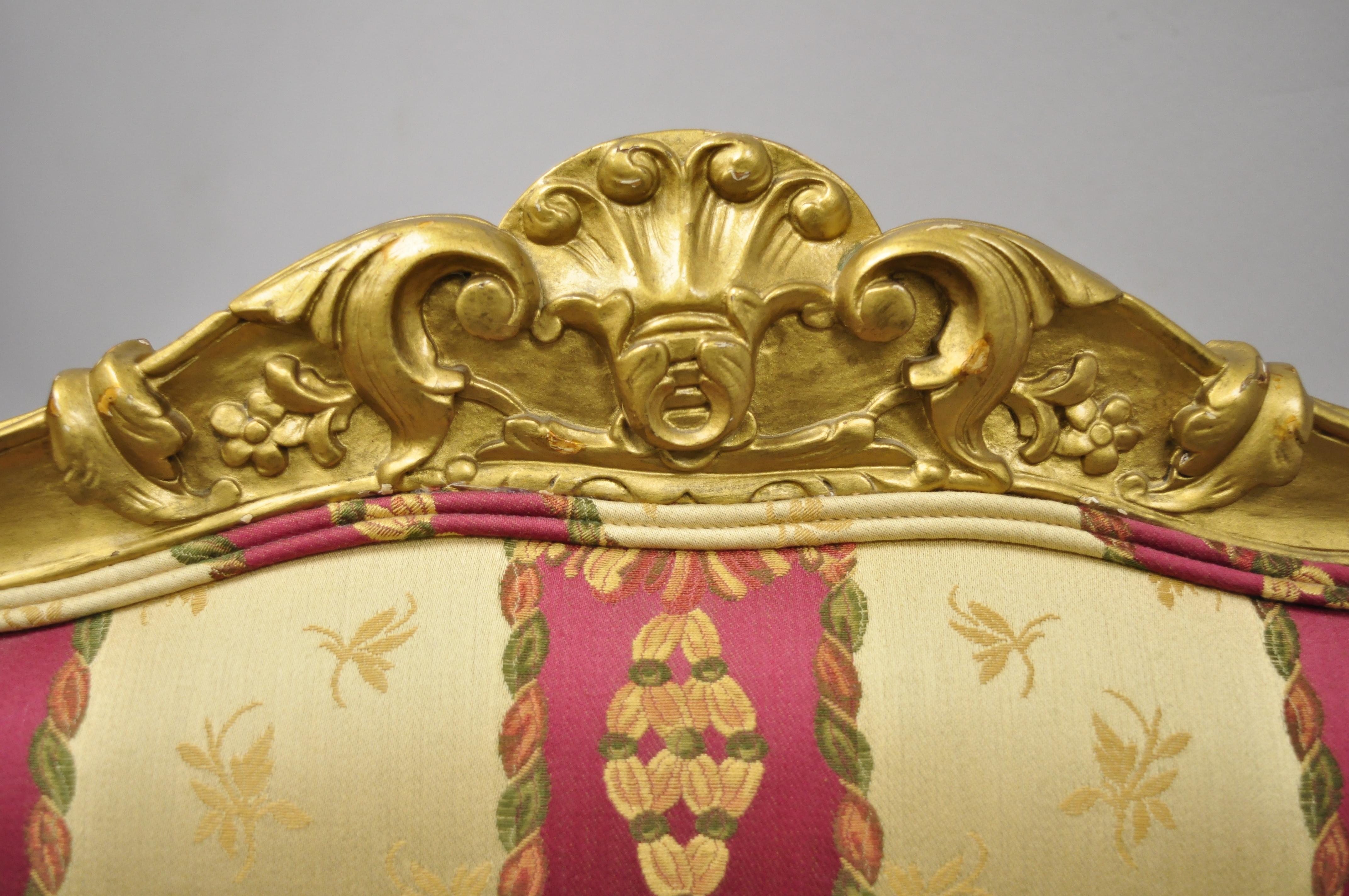 gold french chair