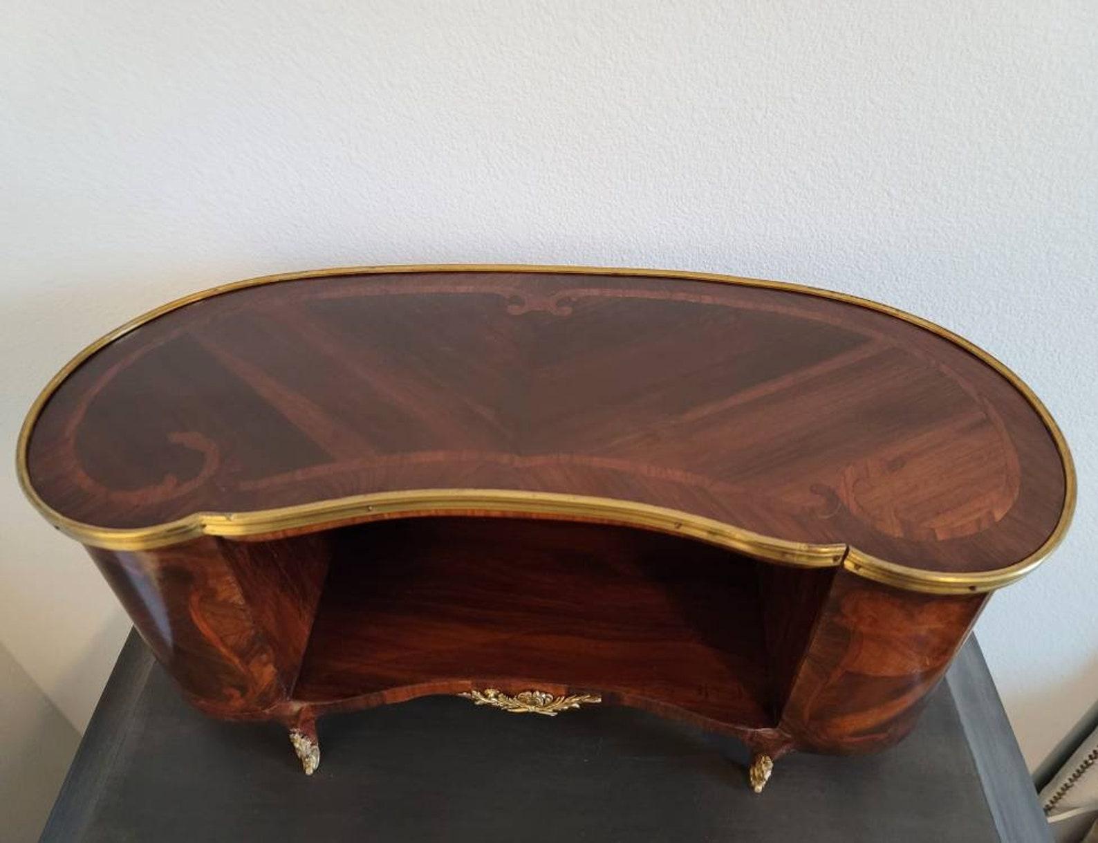 Antique French Louis XV Style Kingwood Marquetry Signed Bibus For Sale 1