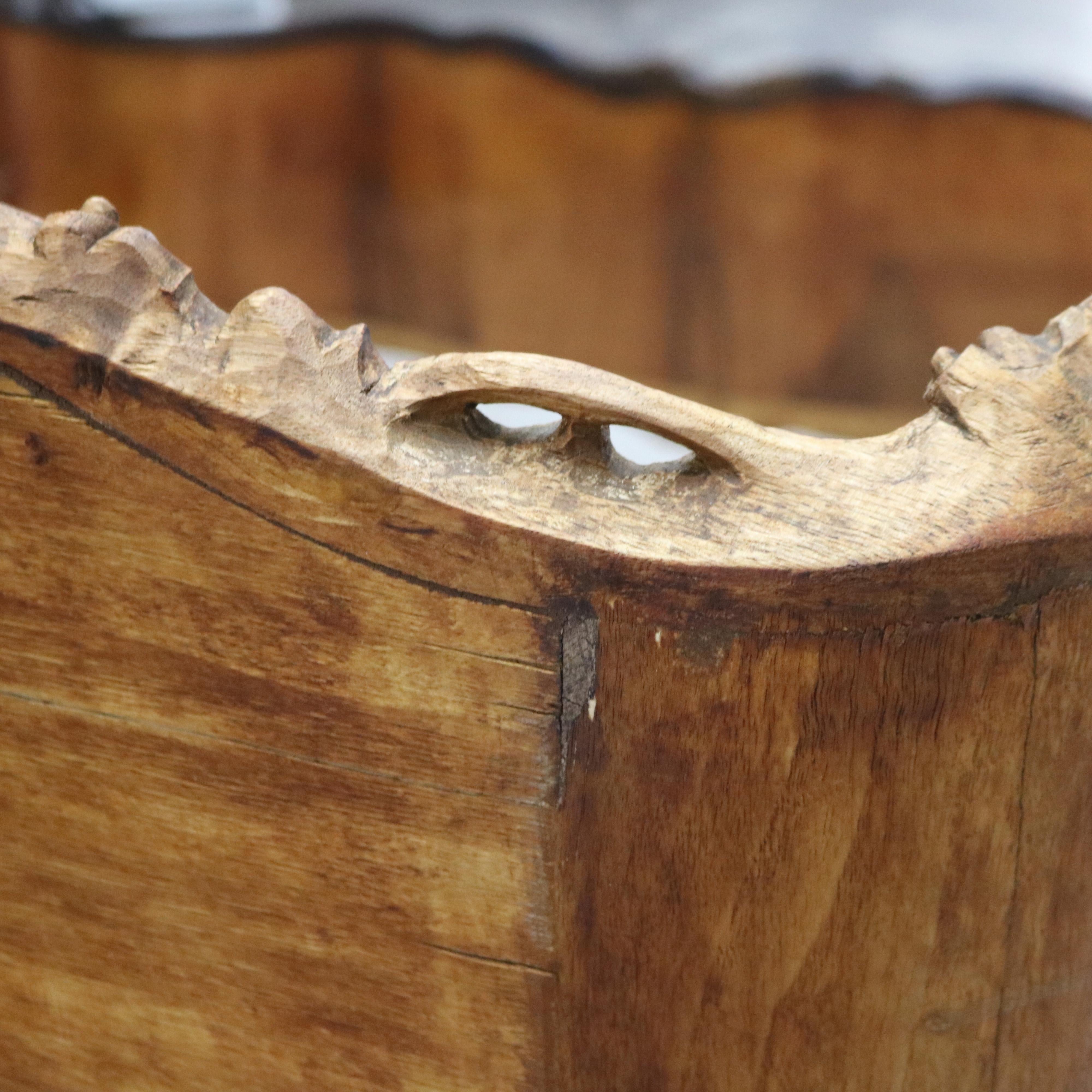 Antique French Louis XV Style Maple & Crotch Wood Burl King Sized Bed C1940 5