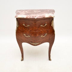 Antique French Louis XV Style Marble Top Chest