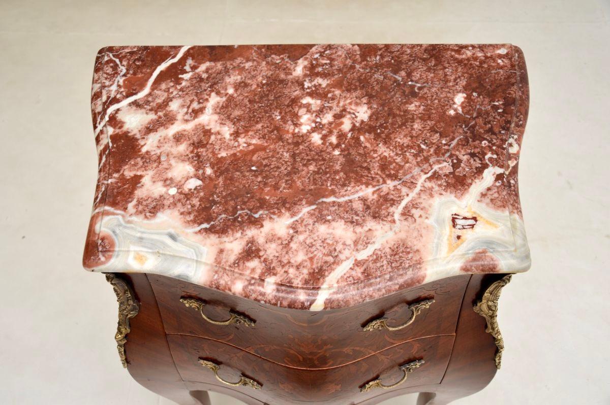 Antique French Louis XV Style Marble Top Chest For Sale 3