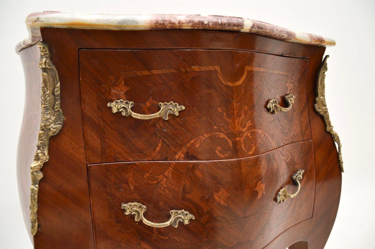 Antique French Louis XV Style Marble Top Chest For Sale 5