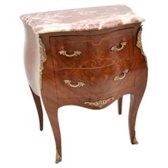 Retro French Louis XV Style Marble Top Chest