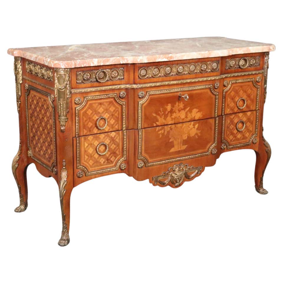 Antique Country French Louis XV Commode ~ Chest of Drawers For Sale at ...
