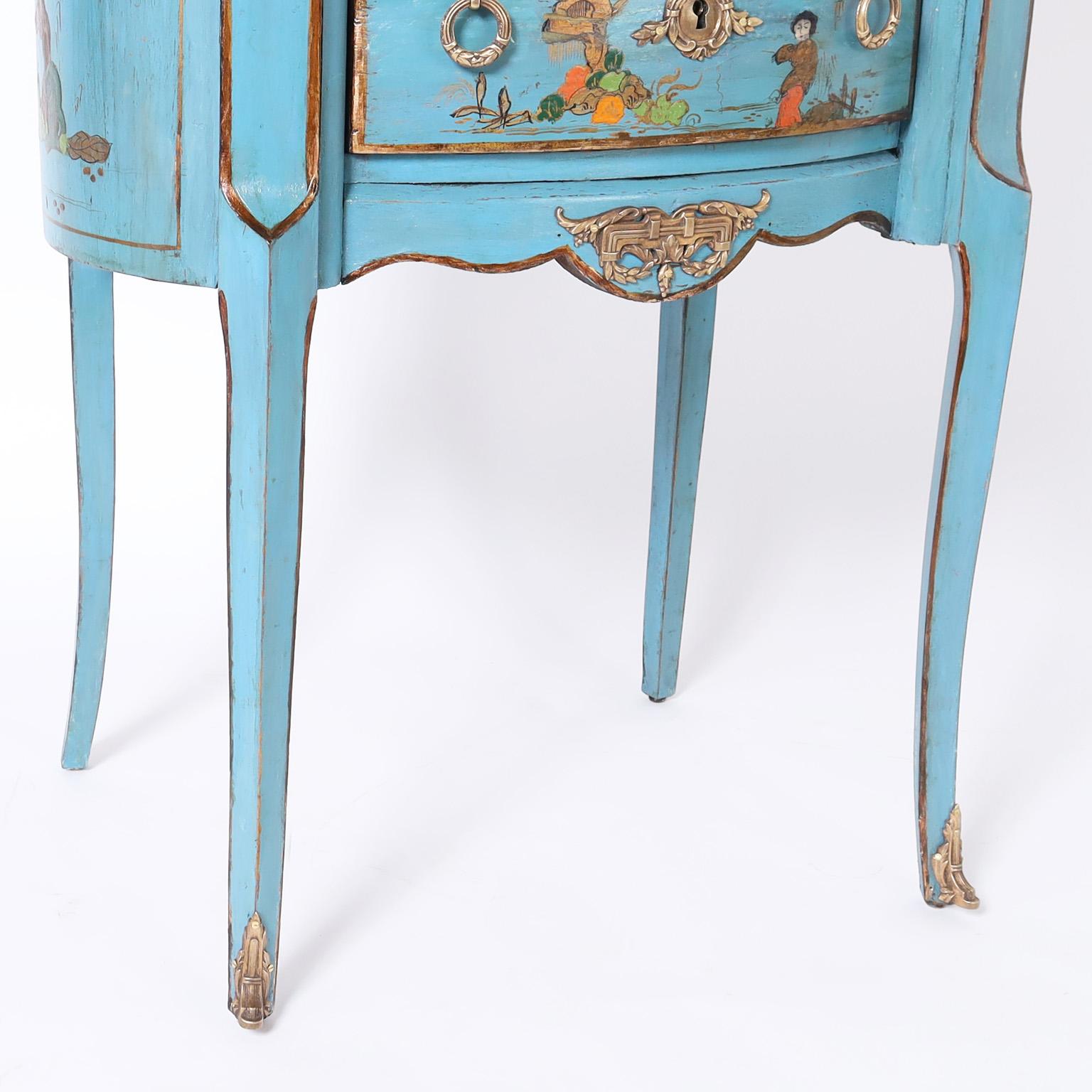 Ancien support français de style Louis XV en marbre avec chinoiserie en vente 4