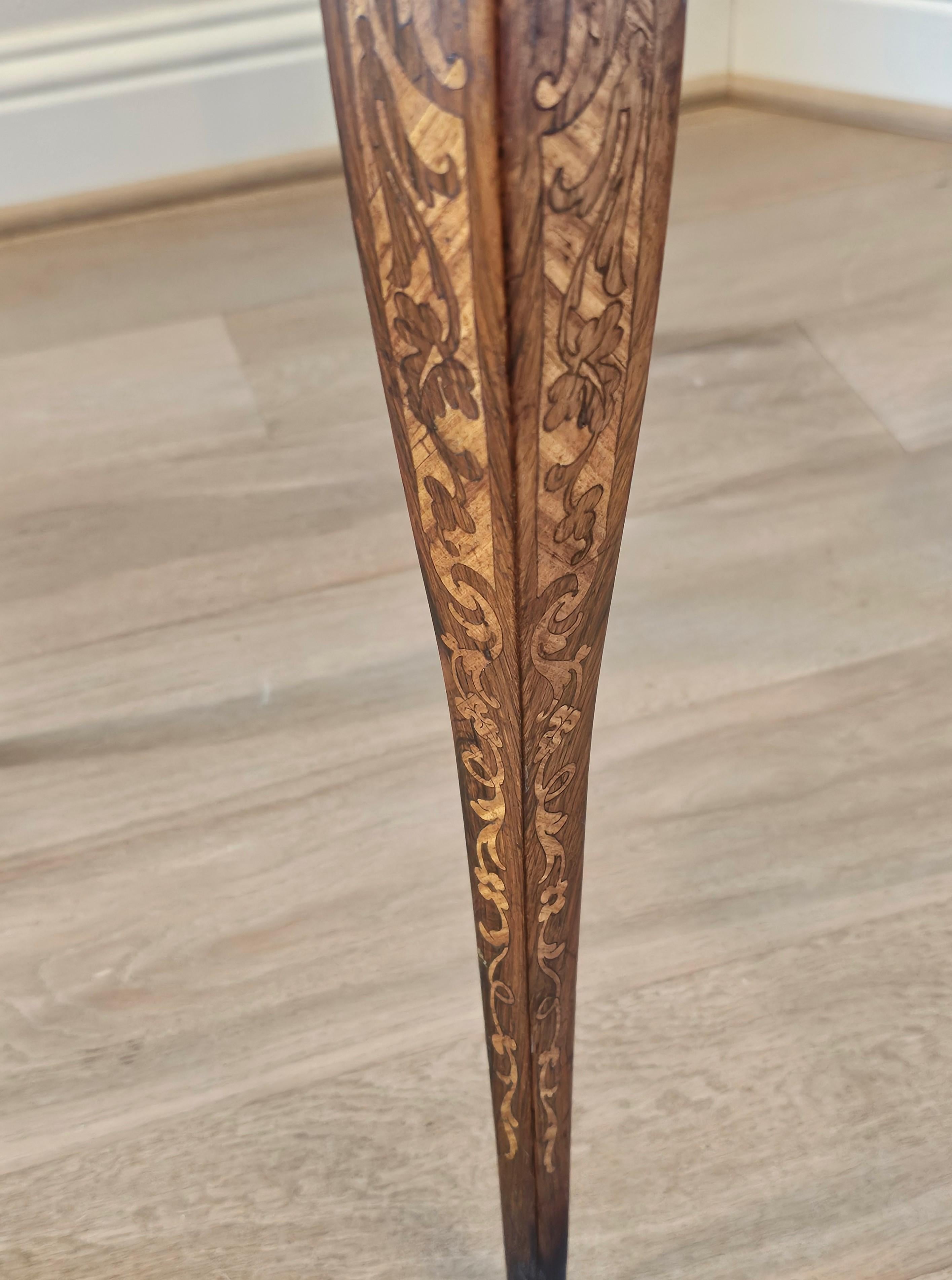 Antique French Mesa Auxiliar de Marquetería de Hoja Caída Estilo Luis XV para Costura en venta 9