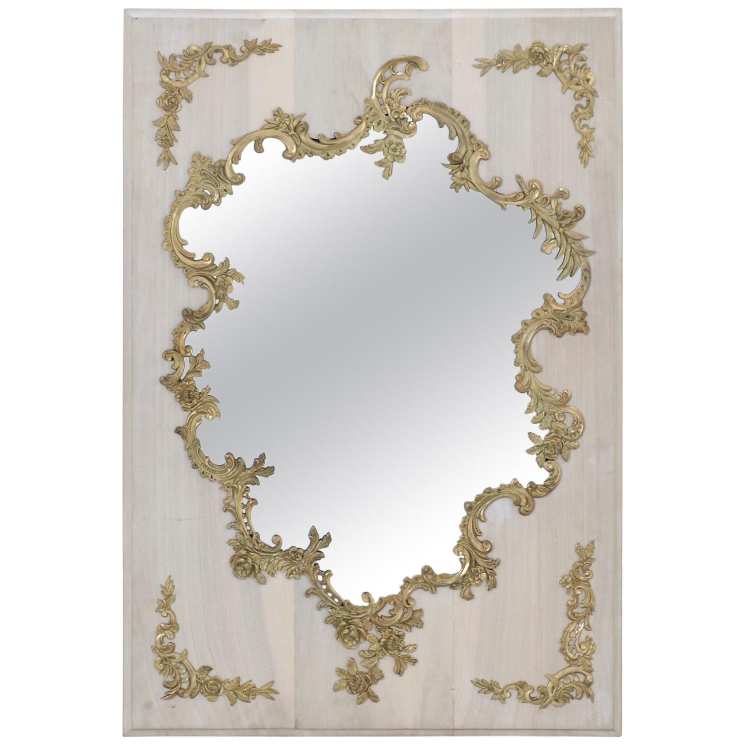 Antique French Louis XV Style Mirror For Sale