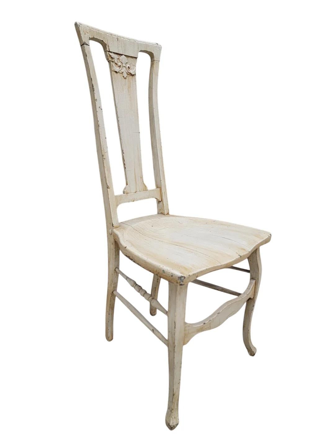 Ancienne table de toilette sculptée de style Louis XV française avec chaise en vente 3