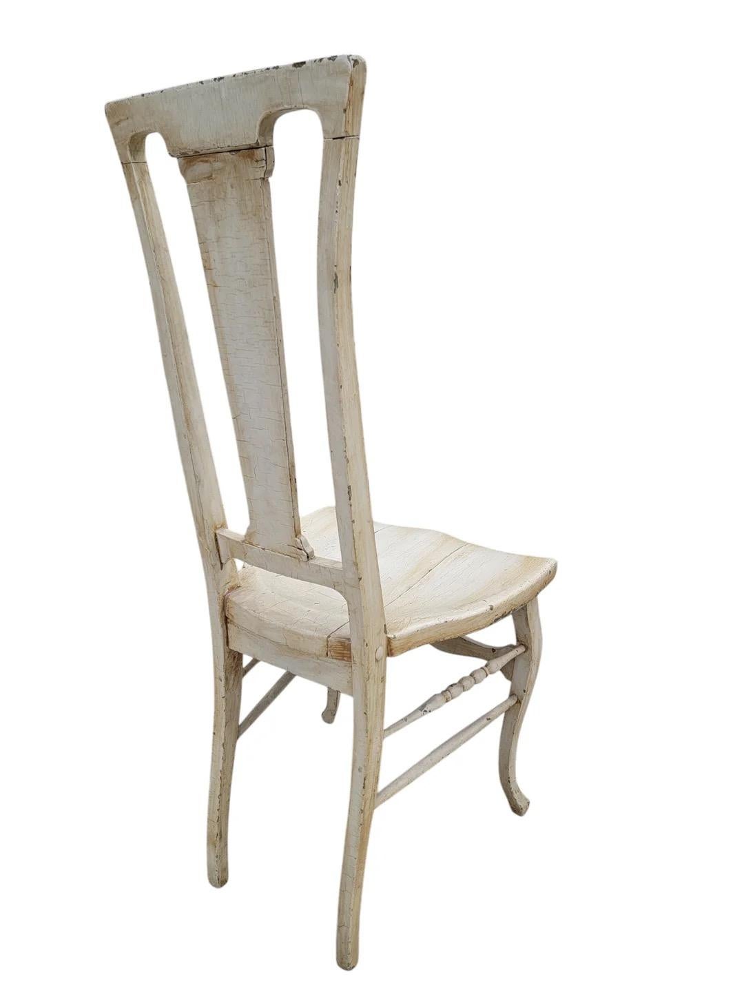 Ancienne table de toilette sculptée de style Louis XV française avec chaise en vente 7
