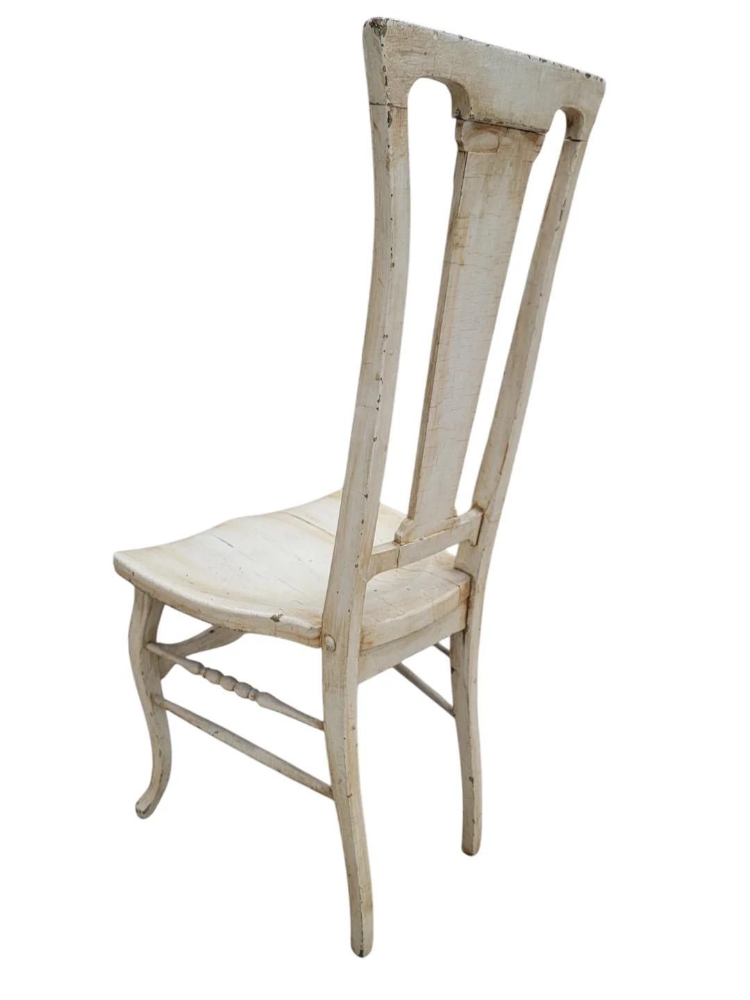 Ancienne table de toilette sculptée de style Louis XV française avec chaise en vente 9