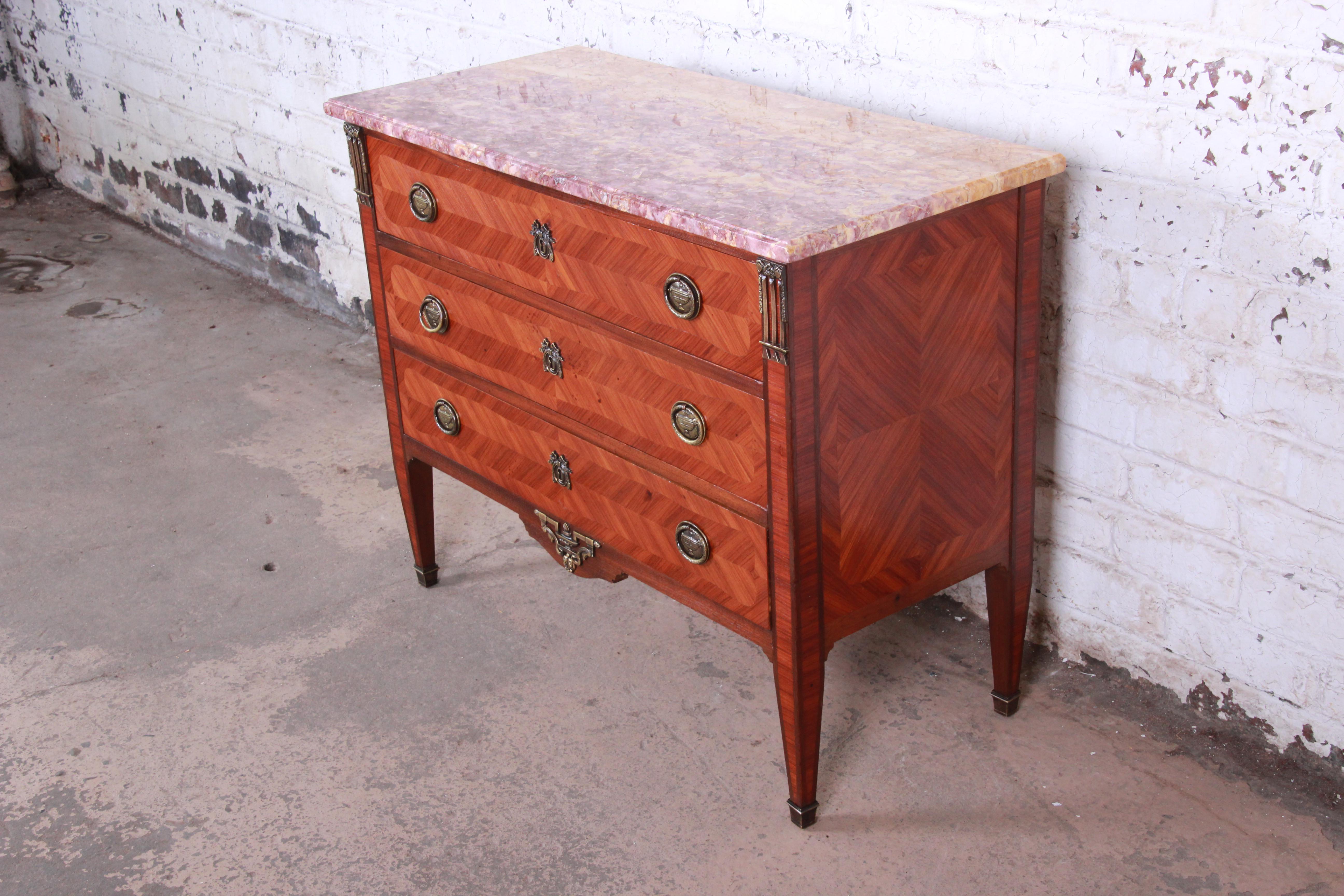 antique chest of drawers with marble top