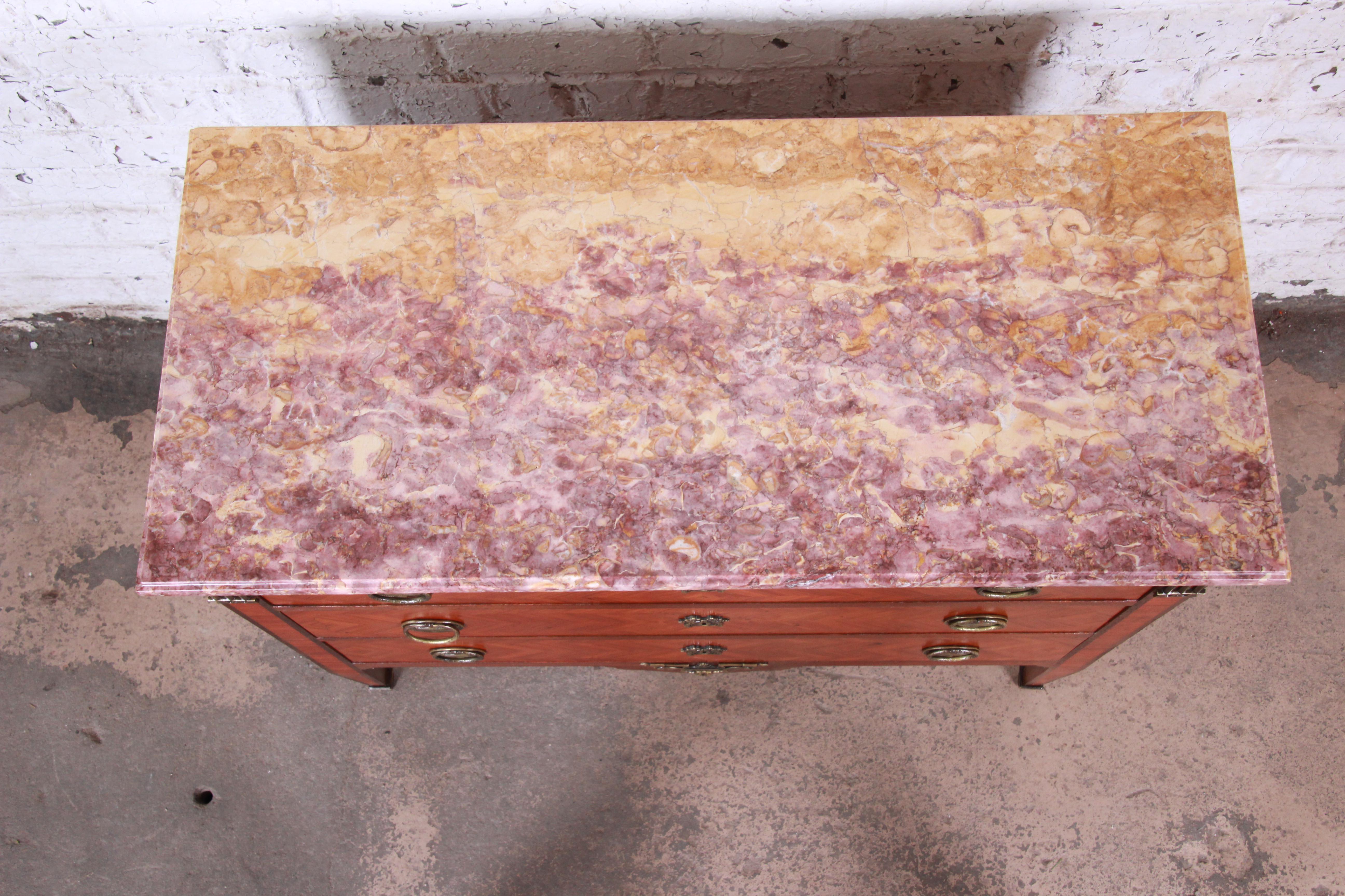 antique marble top chest of drawers