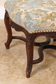 Antique French Louis XV Style Provincial Stool Cowtan and Tout Walden Fabric