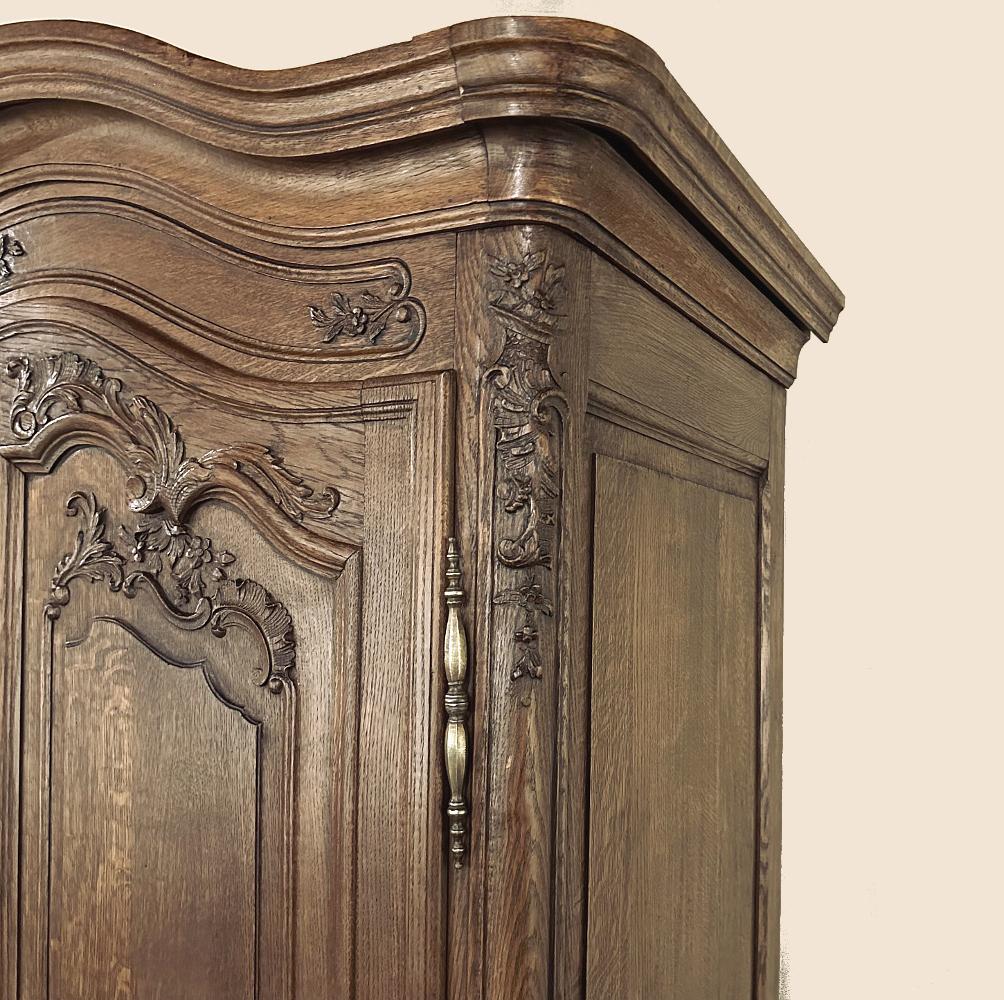 Antique French Louis XV Triple Armoire For Sale 13