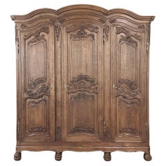 Used French Louis XV Triple Armoire