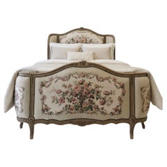 Antique French Louis XV UK King Size Bed Corbeille
