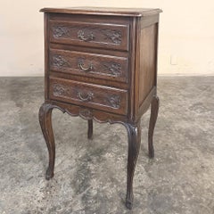 Antique French Louis XV Walnut Petit Commode ~ Nightstand