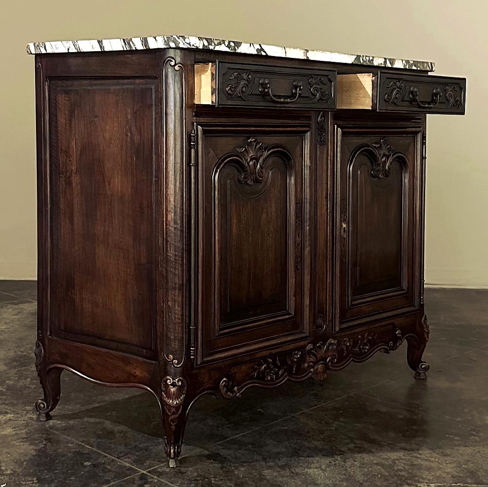 antique french buffet sideboard marble top