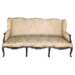 Antique French Louis XV Wingback Sofa