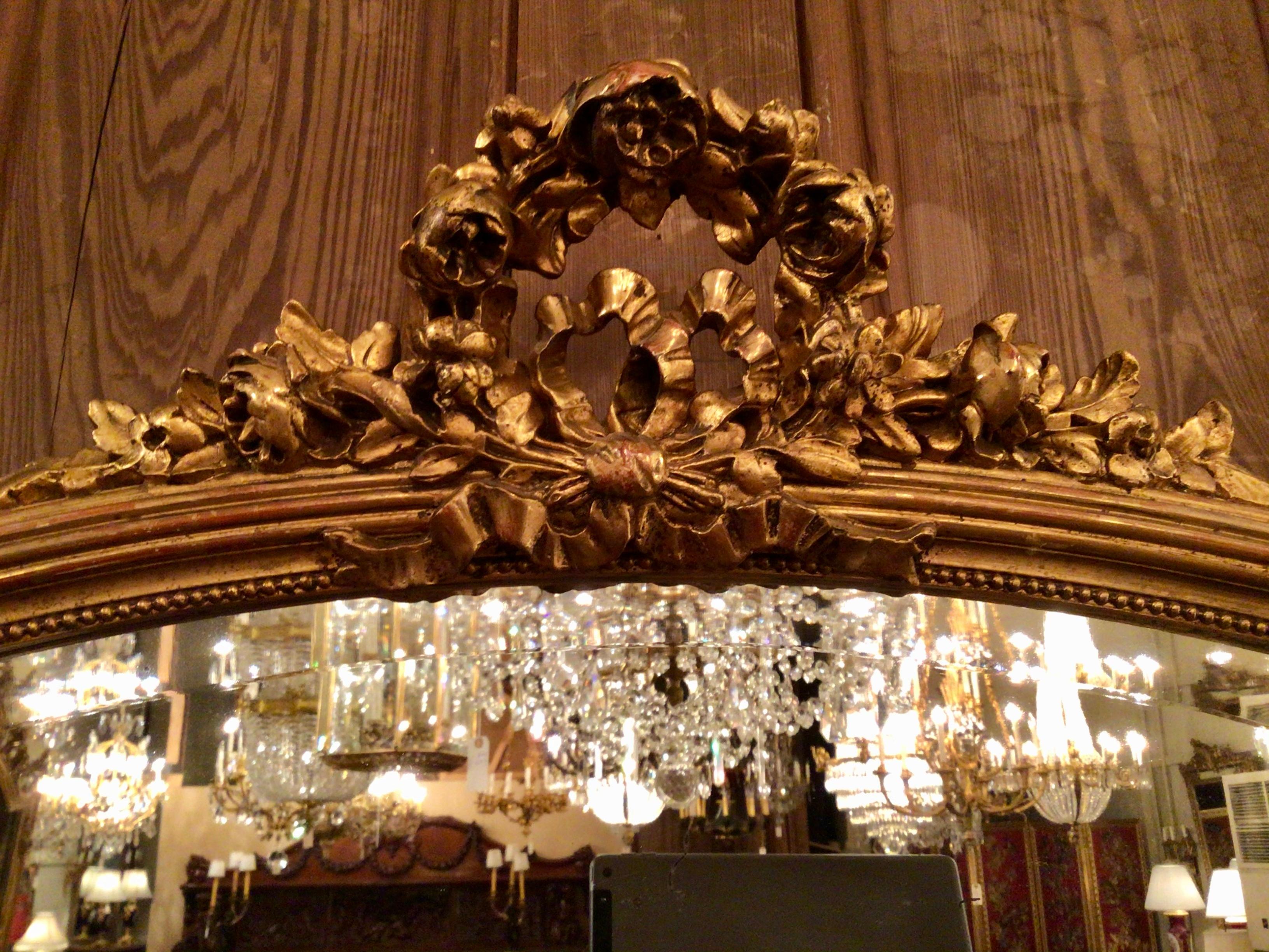 miroir biseaute ancien