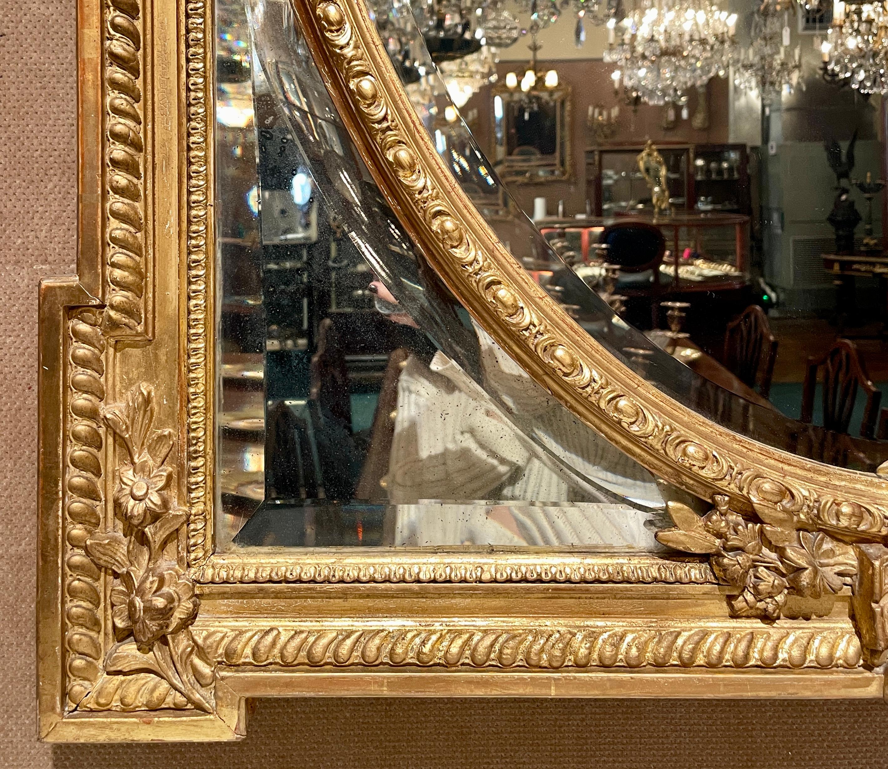 gold leaf mirror antique