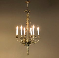 Antique French Louis XVI Bronze Chandelier