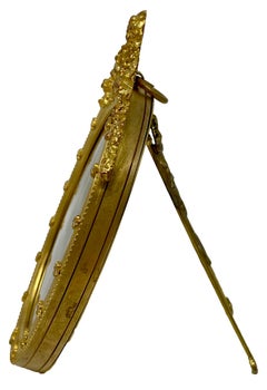 Antique French Louis XVI Bronze D'ore Picture Frame, Circa 1890's.