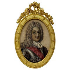 Antique French Louis XVI Bronze D'ore Picture Frame, Circa 1890's.