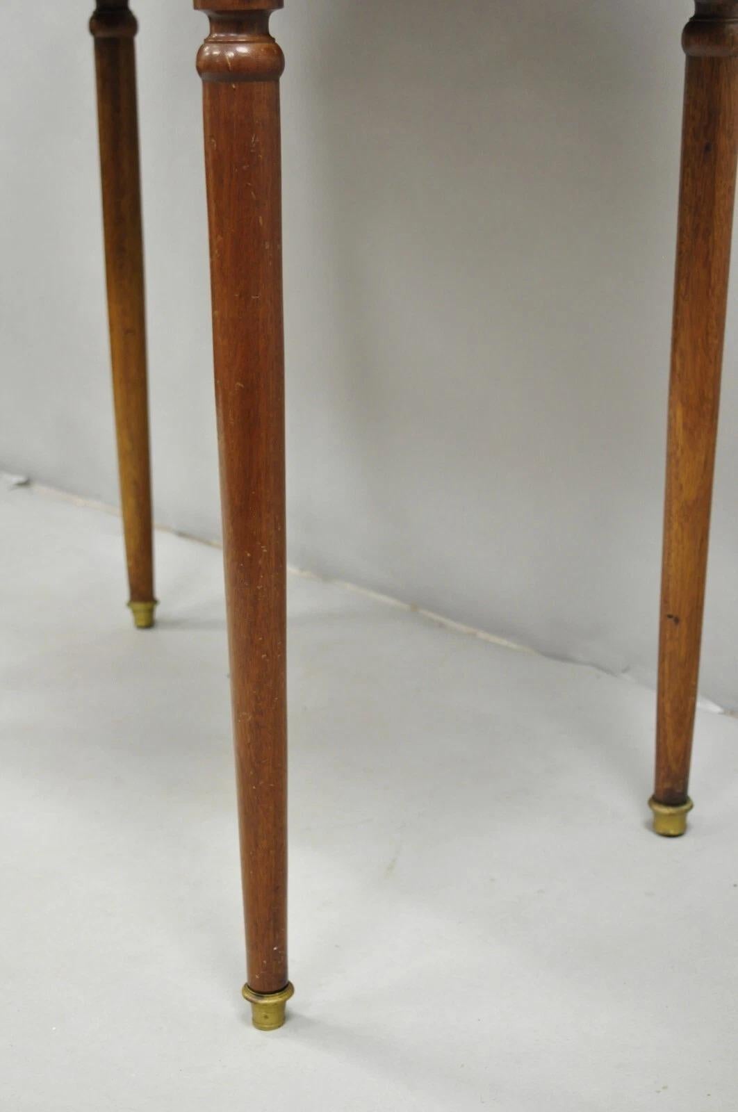 Antique French Louis XVI Burlwood Kidney Shaped Vanity Dressing Table w/ Mirror en venta 4