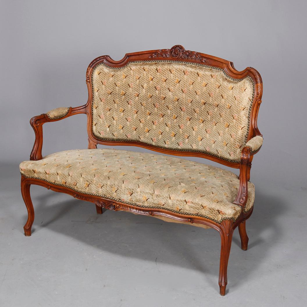 antique settee and chair set