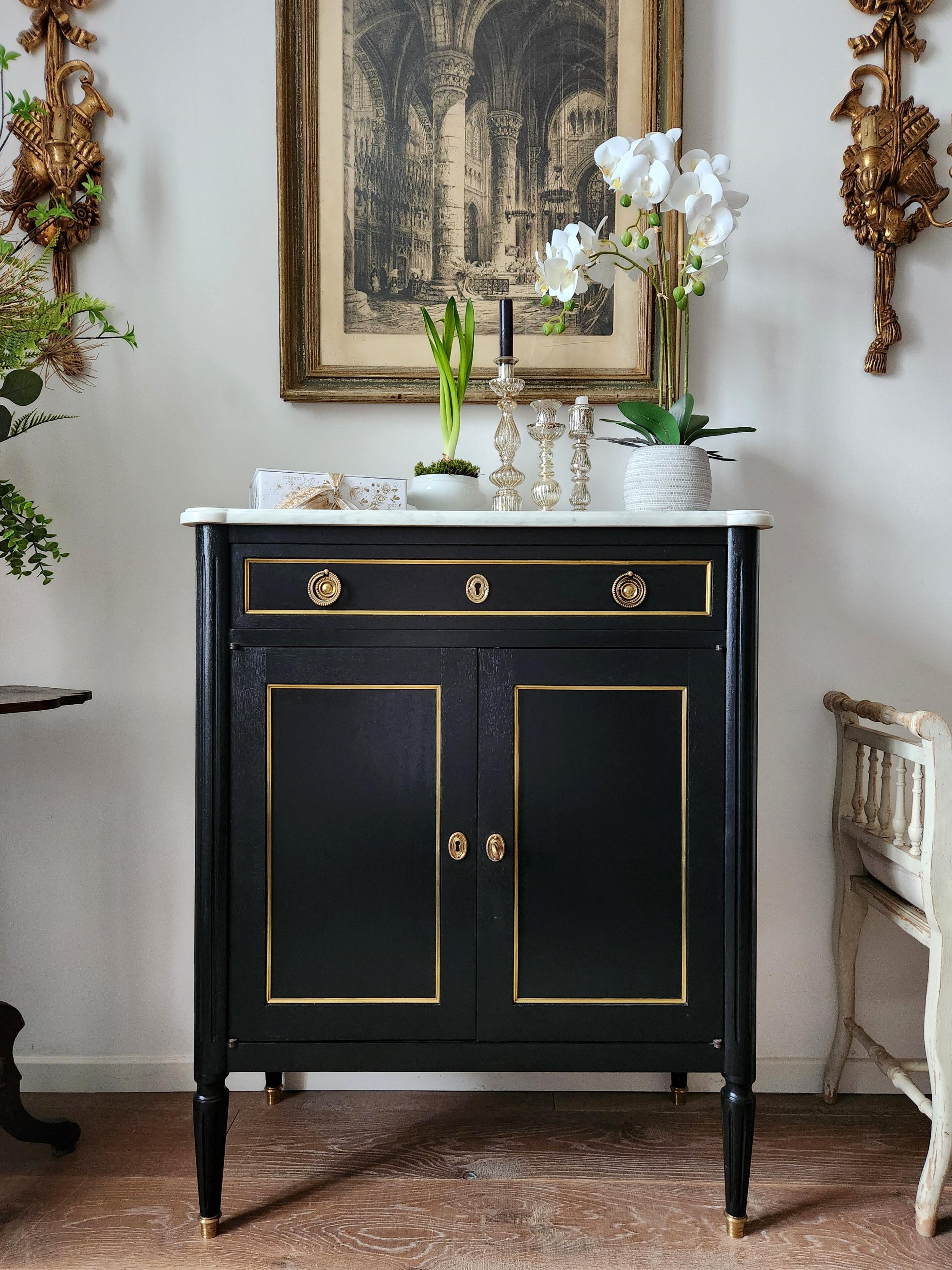 Antique French, Cassettiera Luigi XVI Commode Buffet Bar In condizioni buone in vendita a Senonches, Centre-Val de Loire