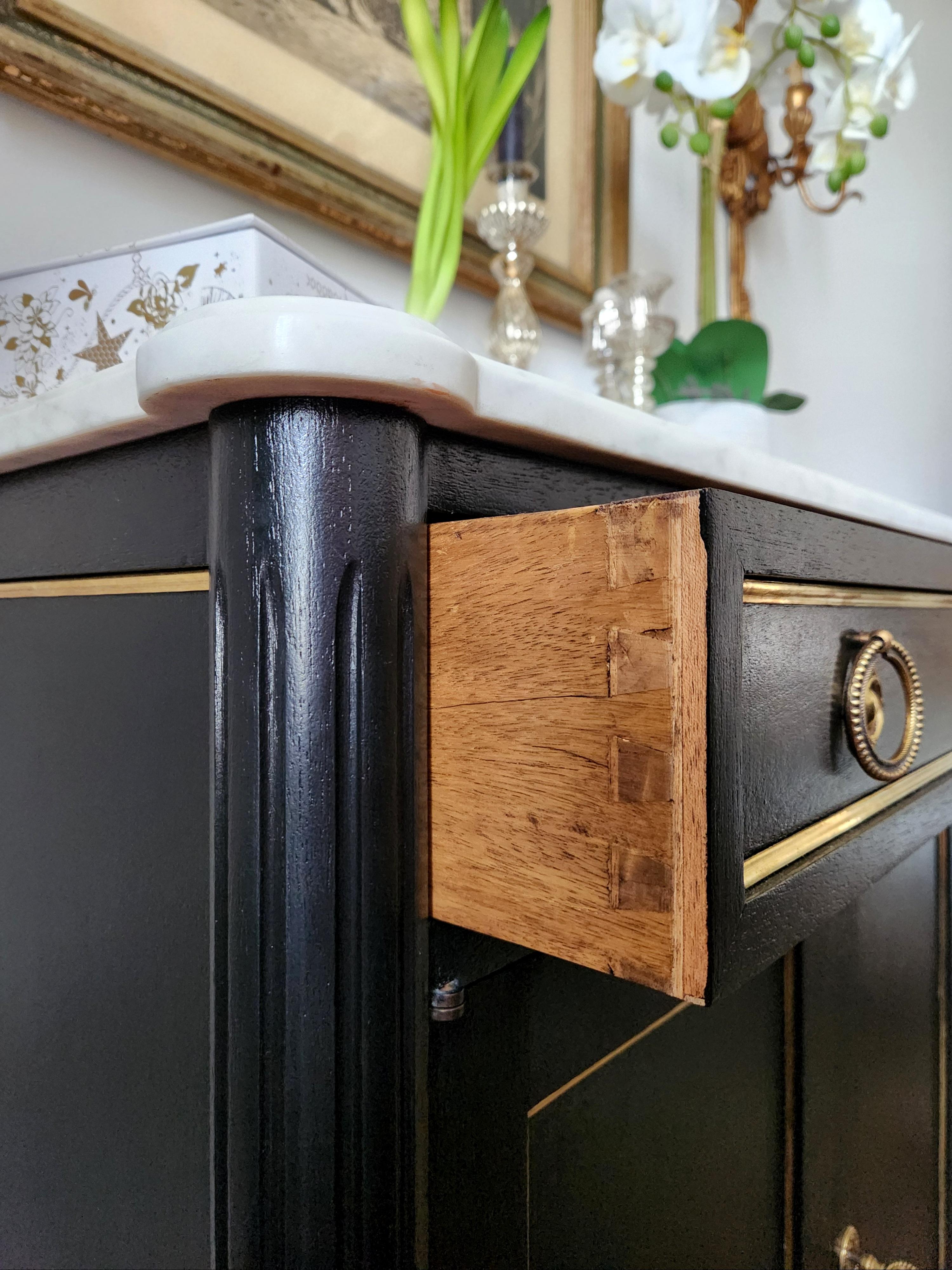 Antique French, Cassettiera Luigi XVI Commode Buffet Bar in vendita 3