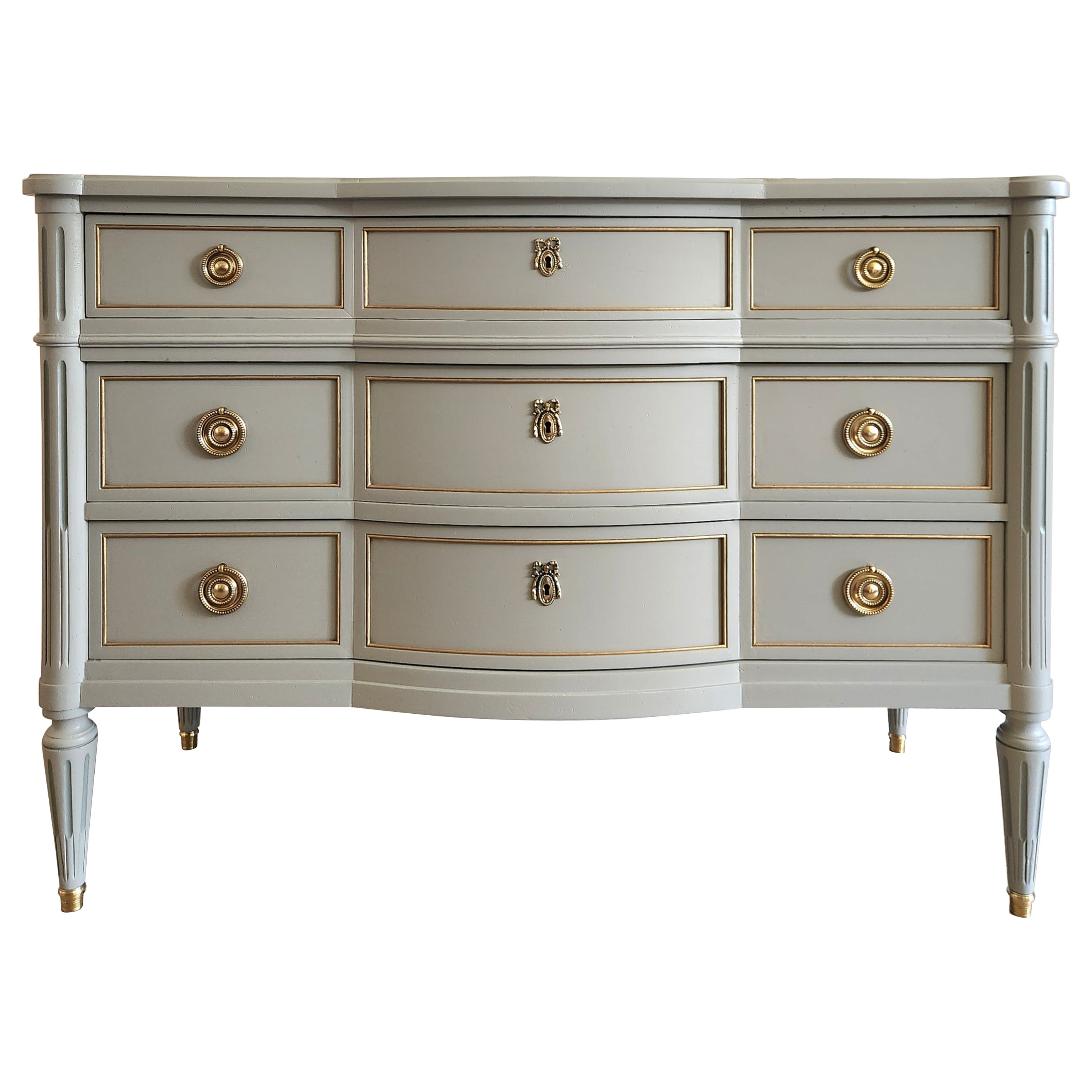 Antique French Louis XVI Chest Of Drawers Commode For Sale