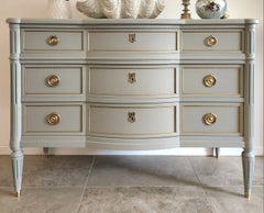 Antique French Louis XVI Chest Of Drawers Commode