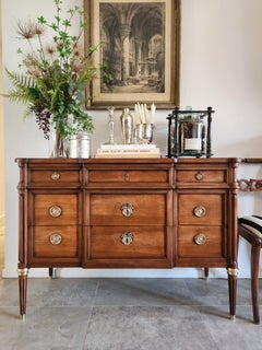 Antique French Louis XVI Commode Chest Of Drawers