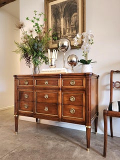 Antique French Louis XVI Commode Chest Of Drawers